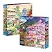 Spin Master Games 6060842 Lot de 2 Puzzles de 1000 pièces pour Adultes, familles, Enfants à partir de 8 Ans, Amalfi Coast et Jardin Japonais