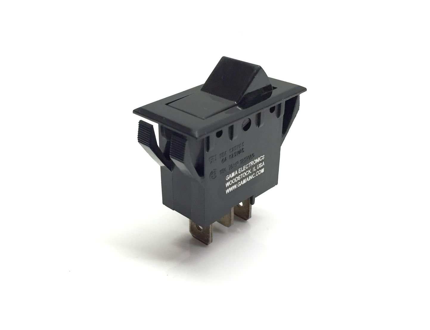 GAMA Electronics On-On Rocker Switch 15A@125V 7.5A@250V 12A@12VDC
