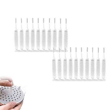 10pcs Gap Hole Anti-Clogging Cleaning Brush, Shower Head Cleaning Brush for Deep Crevice & Small Hole Cleaning, Multi-Purpose Flexible Tube Cleaner Tool 20 PCS