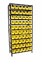 Erie Tools TLPB60 60 Parts Bin Shelving Organize with Plastic Bins for Garage, Shop, and Home Storage