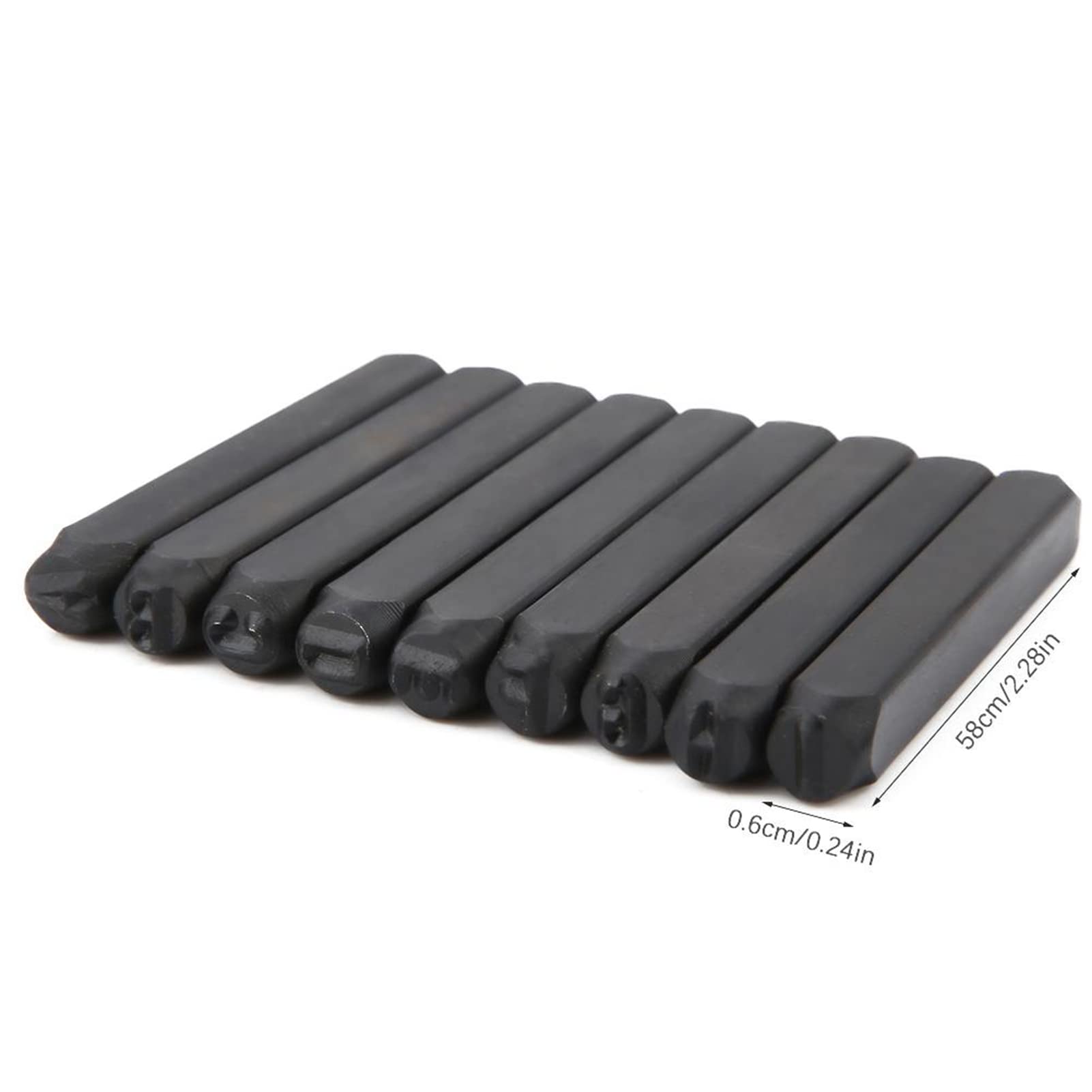 Lot de 36 poinçons en acier au carbone avec chiffres et lettres de l' alphabet avec étui pratique pour timbre en métal, artisanat du cuir et art du bois Lot de 36 poinçons en acier au carbone avec chiffres et lettres de l' alphabet avec étui pratique pour timbre en métal, artisanat du cuir et art du bois