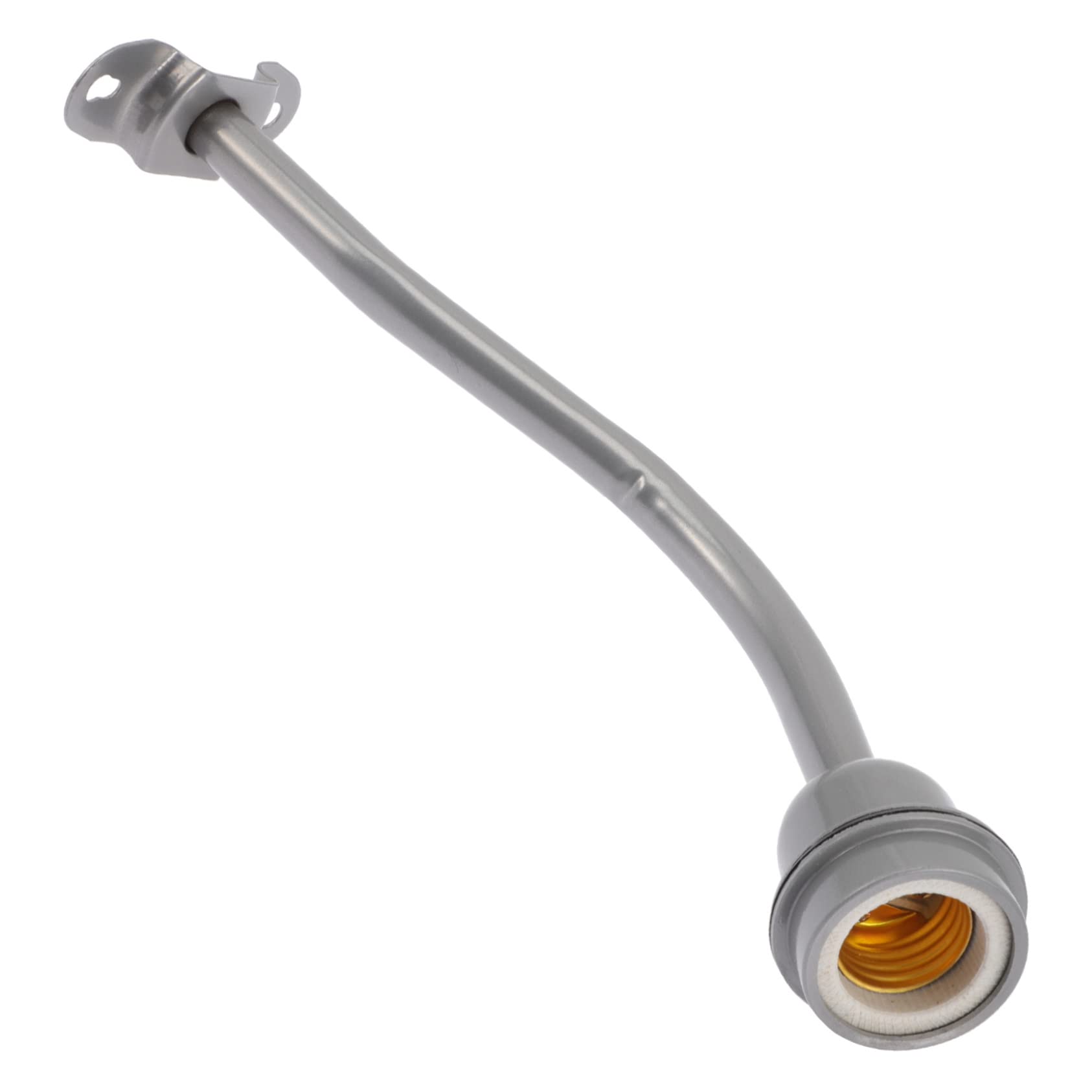 Holibanna Outdoor Waterproof Lamp Pole Curve Light Stand Iron Construction Easy to Hang Lamps