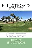 Hillstrom's Fix It!: An Analytical Framework For Figuring Out Why A Business Is Not Meeting Expectations