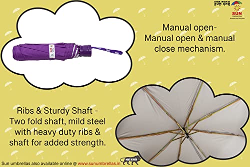Image of Sun Umbrella S-Series, 3 Fold, UV Protective, Compact and Light weight