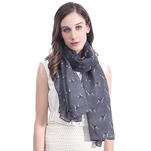 Lina & Lily Beagle Dog Print Large Scarf Lightweight, Gift for Dog Lover