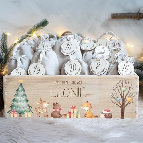 KIDSMOOD Personalisierter DIY Adventskalender mit Namen