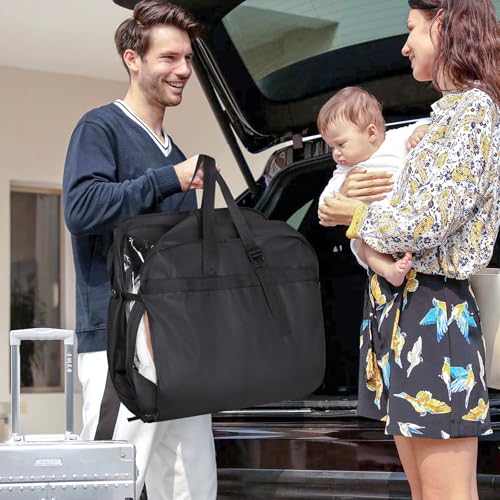 Image of Univivi Garment Bags for Hanging Clothes, 50 inch Heavy Duty Suit Bags, Extra Capacity Clothes Bags for Moving, Suit Cover with Handles and Buckle Straps for Suit, Coat, Jacket