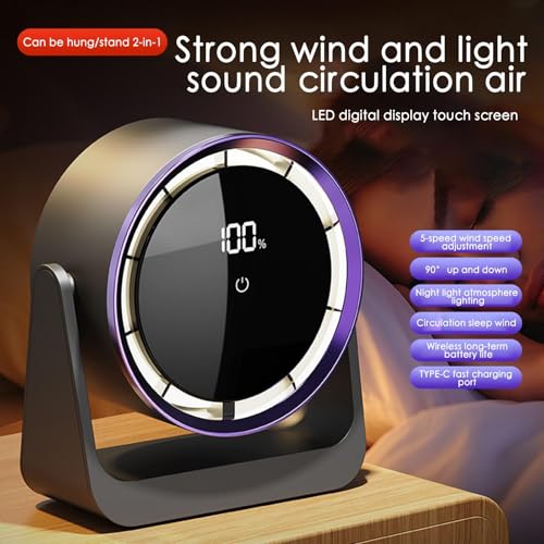 Ventilateur de bureau portable USB petit modèle mural de nuit