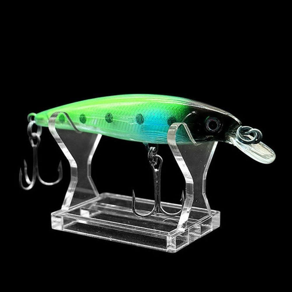Fishing Lure Display Stands, Acrylic Fishing Lure Display Stands Clear Larger Fishing Lures Easels, for Baits Lure Display,Fishing Lures Storage Decoration for Fishing Store Baits and Accessories