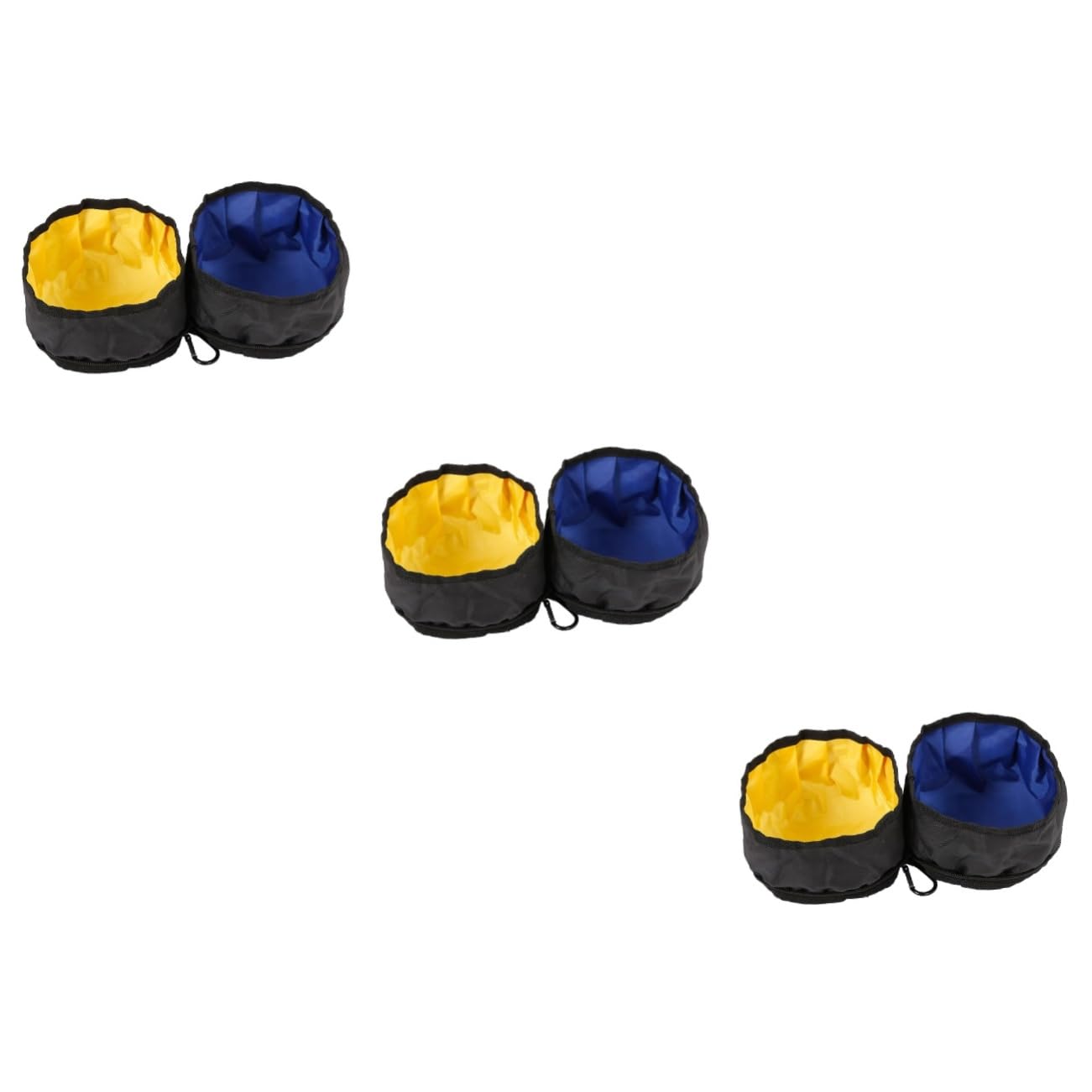 Didiseaon Ensemble De 3 Gamelles Portables pour Animaux De Compagnie avec Mousqueton pour Activités De Plein Air