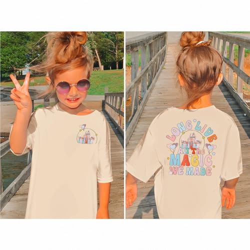 Image of GLIGLITTR Girl Magical Shirt Magic Kingdom Shirt Long Live All The Magic We Made Tshirt Holiday Castle Family Vacation Outfit
