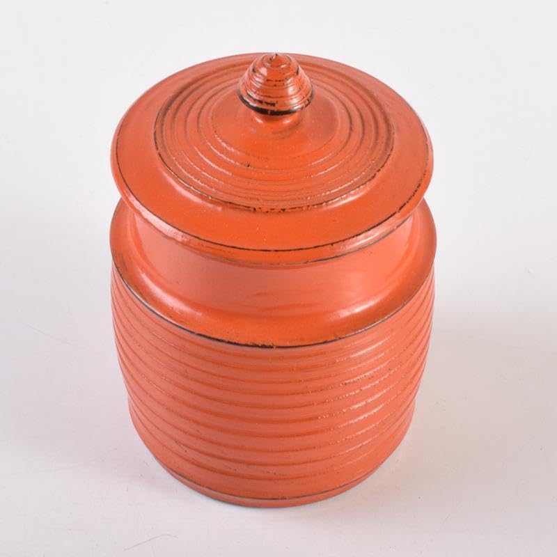 茶道具 根來塗 蓋物 茶入 在銘 共箱 V 7140 【公式通販】