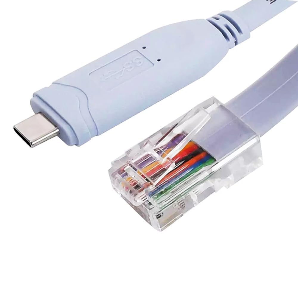 See full amazon price history chart for RyzCare USB Type C to RJ45 Network Equipment Console Cable USB-C 3.1 FTDI RS232 RJ45 Router Console Cable - blue RyzCare USB Type C to RJ45 Network Equipment Console Cable USB-C 3.1 FTDI RS232 RJ45 Router Console Cable - blue (B0D927632F) Amazon Price History, Amazon Price Tracker