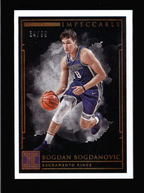 BOGDAN BOGDANOVIC 2018/19 PANINI IMPECCABLE #60 BASE CARD SP #34/99 BC6554