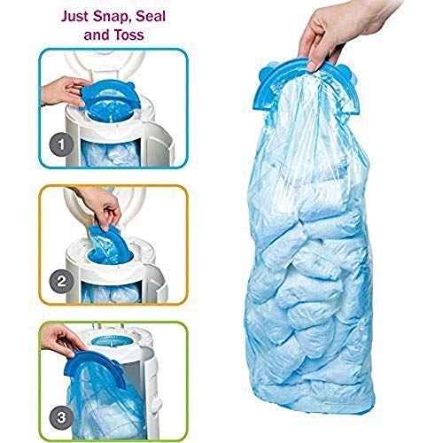 HOMOFY Diaper Pail Refill Bags 34 Bags Holds Up to 1020 Diapers Fully Compatible with Arm&Hammer Disposal System Seal and Toss Diaper Pail Refills