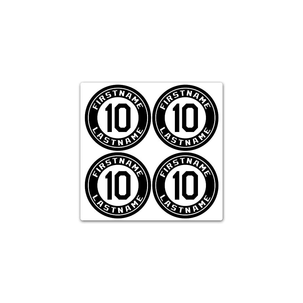 Custom Baseball Bat Decal Set Player Name and Number Design Bat Knob