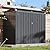 Aoxun 60 CU.FT. Outdoor Storage Shed with Lid Chain for 2 Trash Can & Pneumatic Support Rod Waterproof Trash Can Shed for Patio Lawn Poolside