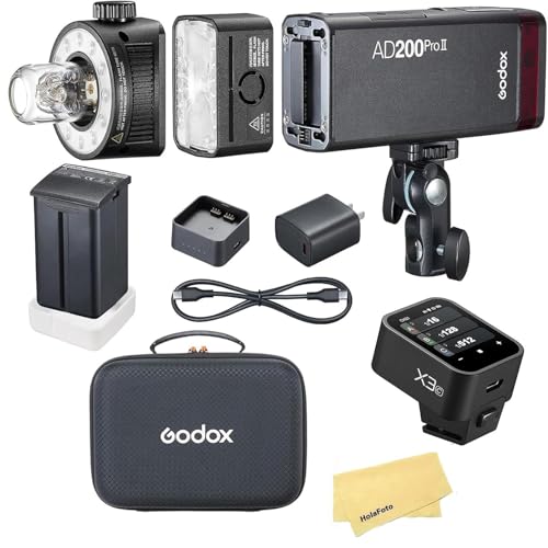 Image of Godox AD200 Pro II Pocket Flash with X3C Flash Trigger for Canon Cameras