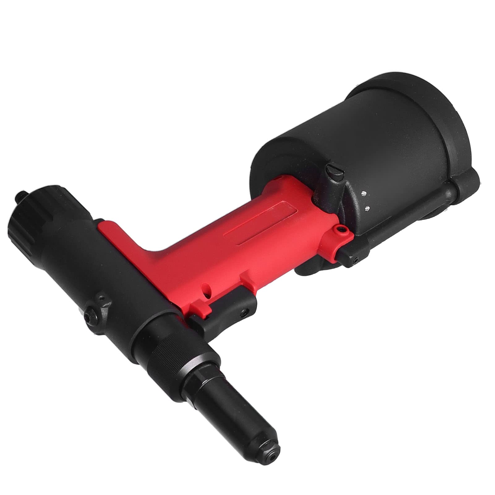 Yosoo Health Gear Nitownica Pneumatyczna ze Stali Stopowej Pneumatyczny Pistolet do Nitowania 3,2 4,8 Mm 9230N 18 Mm Skok ze Złączem Obrotowym i Portem Oleju do Paneli Metalowych Rury Szafki Naprawa