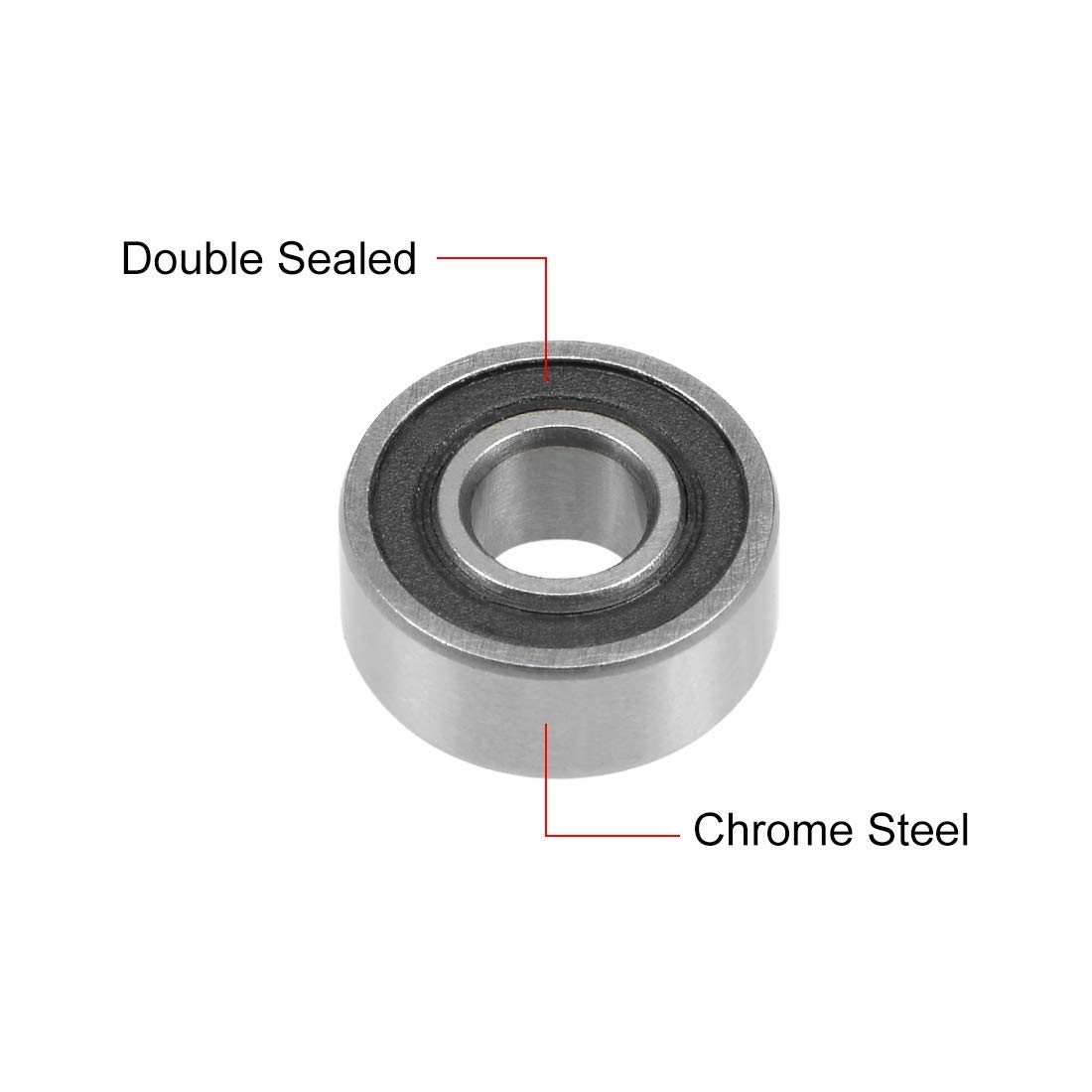 10 Cuscinetti A Sfera MR104ZZ In Acciaio Inox 4x10x4mm Con Doppia Scanalatura E Guarnizioni