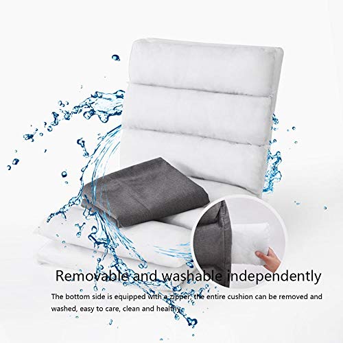 Chaise de sol Lazy Sofa pliante et chaise d'ordinateur réglable avec dossier - 4