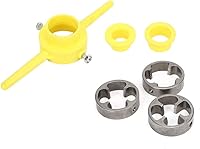 Vista 9 de Oumefar Herramienta de roscado de PVC para 1/2" 3/4" 1" Manual NPT Juego de matrices redondas, universal, resistente, fácil de instalar, excelente
