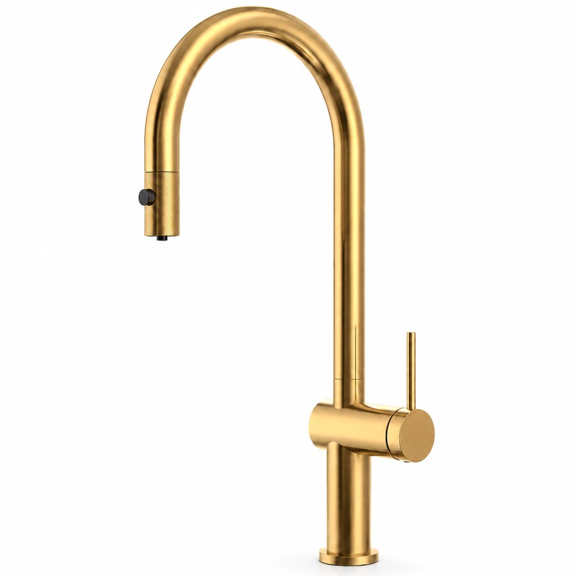 Grifo Cocina Extraíble con Osmosis | Grifo Fregadero Cocina Monomando con Agua Filtrada y Giro 360° | Grifería Cocina IMEX Lazio (Oro cepillado)