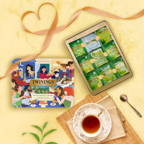 Image of Twinings The Tea Moment Collection Assortment Tea Gift Set, Teabags 54 pcs, 9 Tea Flavors Set, Green Tea, Chamomile Tea, Honey Lemon Tea, & more, Best Flavored Green Tea