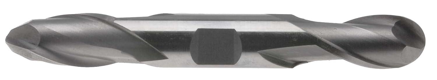 EM-RR24-3/4" 2 Flute Ball Double End Mill - 3/4" Shank, High Speed Steel