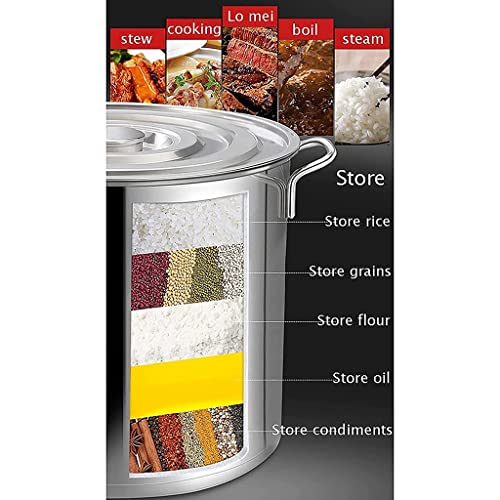 Olla de acero inoxidable 45x45 cm apta para inducción de 71 litros 5