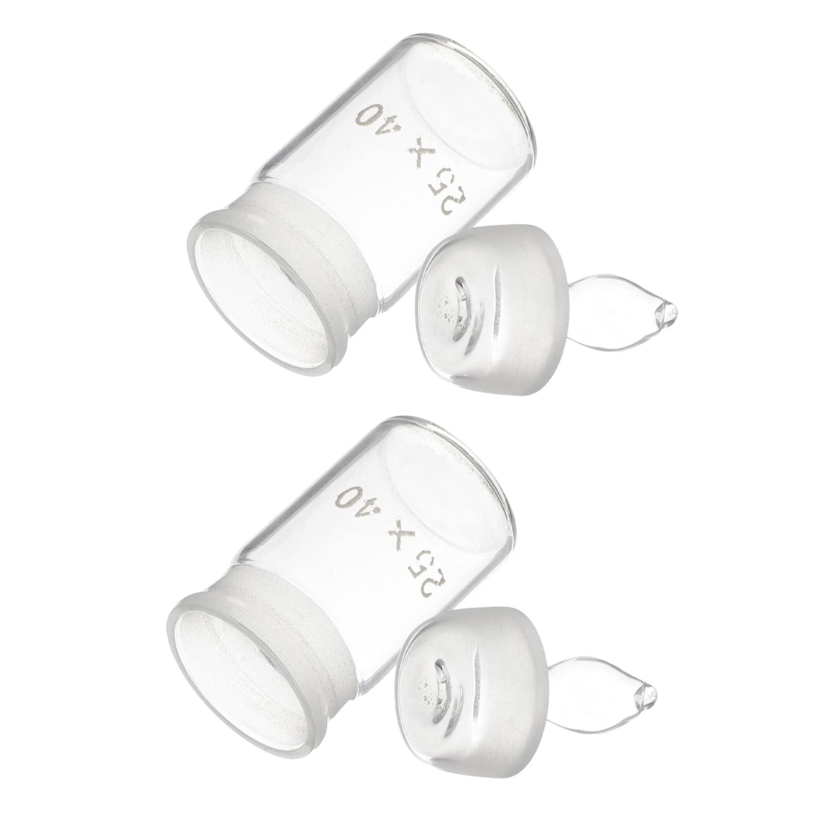 TIDTALEO 2Pcs Weighing Bottle Flat Low Form Specific Gravity Bottle for Laboratory Equipment Polished Safe for Weighing Solids