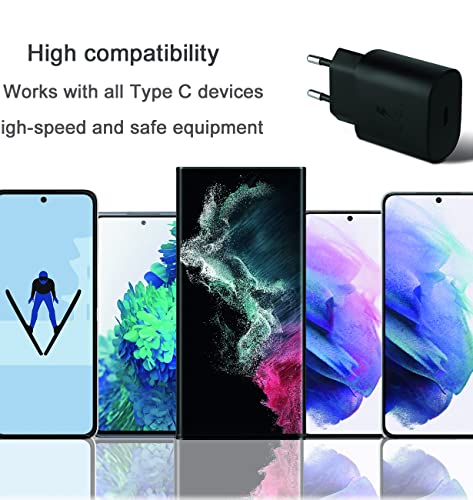 25W Caricabatterie con Cavo Compatible con Samsung...