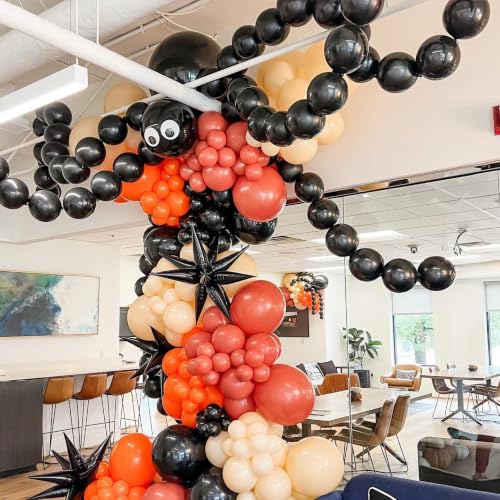 Image of Black Orange Link Balloons,Spider Linking Balloons for Halloween Decorations