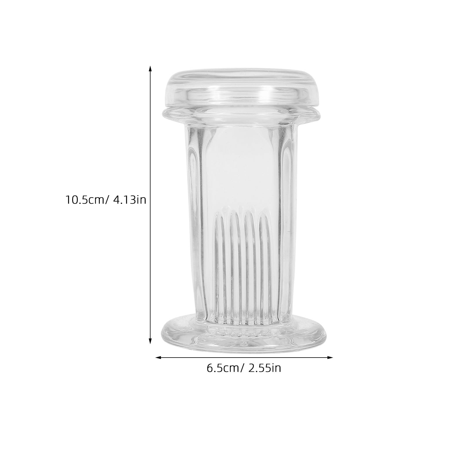 Holibanna 4 słoiki do barwienia, pojemność 5 szkiełek, mały, przezroczysty zbiornik do barwienia, 60 ml, szklany pojemnik z pokrywką do mikroskopu laboratoryjnego, materiały do ​​eksperymentów