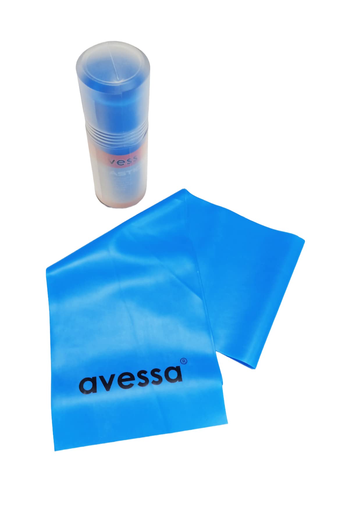 Avessa Pilates Bandi Mavi Orta Direnç Tüp 1500X15X0,55 Mm