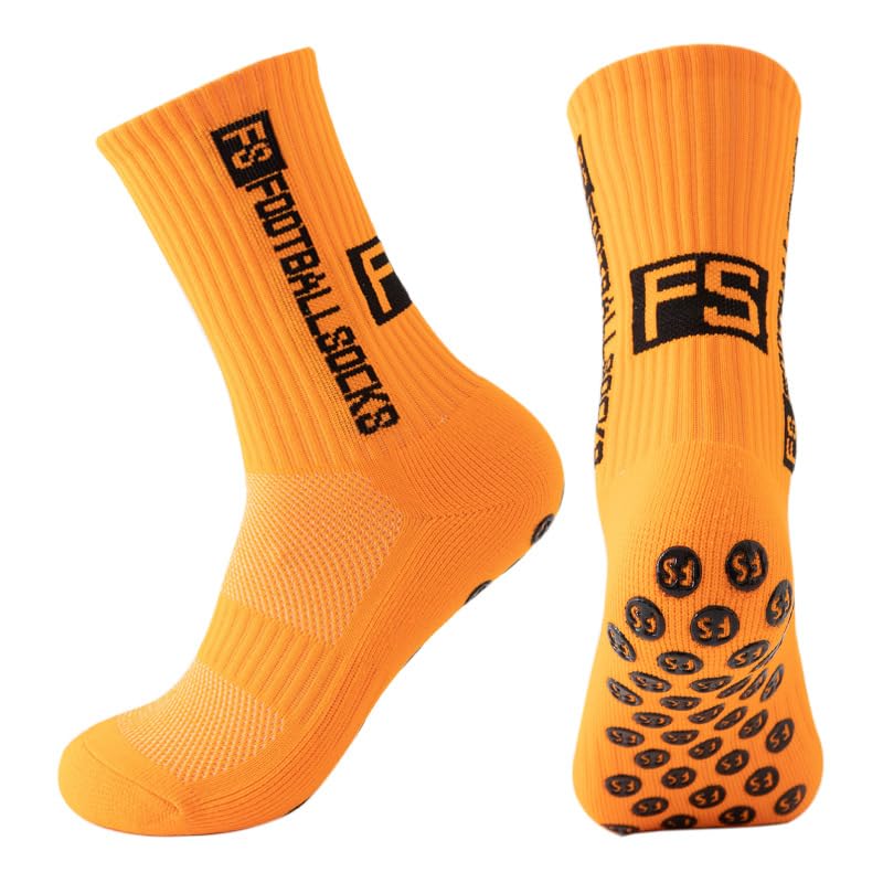 Image of Anti-Slip Sports Socks with Rubber Grip - High-Tech Breathable Cricket, Football, Yoga Socks for Men & Women | Athletic Socks for Gym, Running