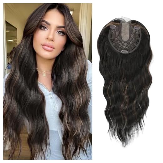 Mix Blonde Clip In Hair Extensions 4PCS 20inch Mix Blonde Long Wavy Curly Hair Extensions UDU Synthetic Fiber Thick Clip In Hair Extensions Highlight Natural Curly Hairpiece for Women Double Weft Full Head Hair Extension