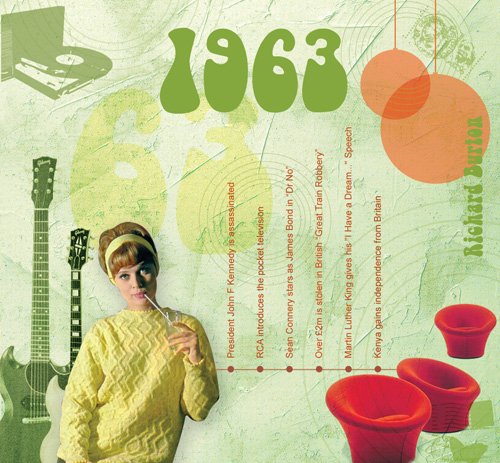 1963 Classic Years CD and Greeting Card with Original Hit Songs by Orginal Artist