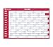 AT-A-GLANCE Recycled Horizontal Erasable Wall Planner, Large Wall, Red, 2012 (PM28-28)