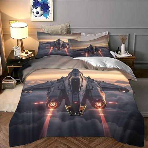 Housse de couette astronaute microfibre douce parure lit 3D premium - 6