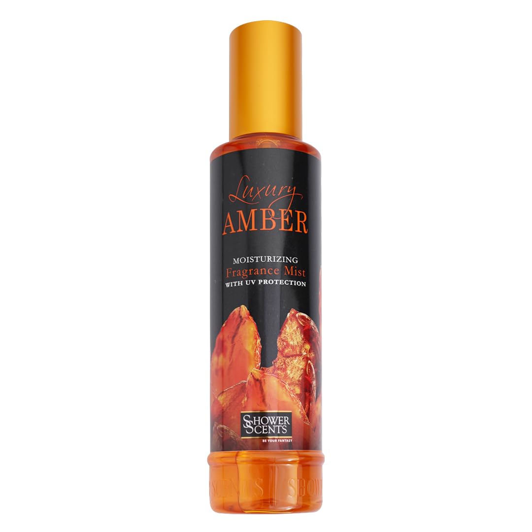 – Luxury Amber Moisturizing Fine Fragrance Body Mist With Hyaluronic Acid, Pro - Vitamin B5 and UV Protection 250ml