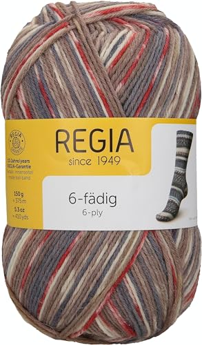 REGIA 6-fädig Color 9801285-02791 trondheim color Handstrickgarn, Sockengarn, 150g Knäuel