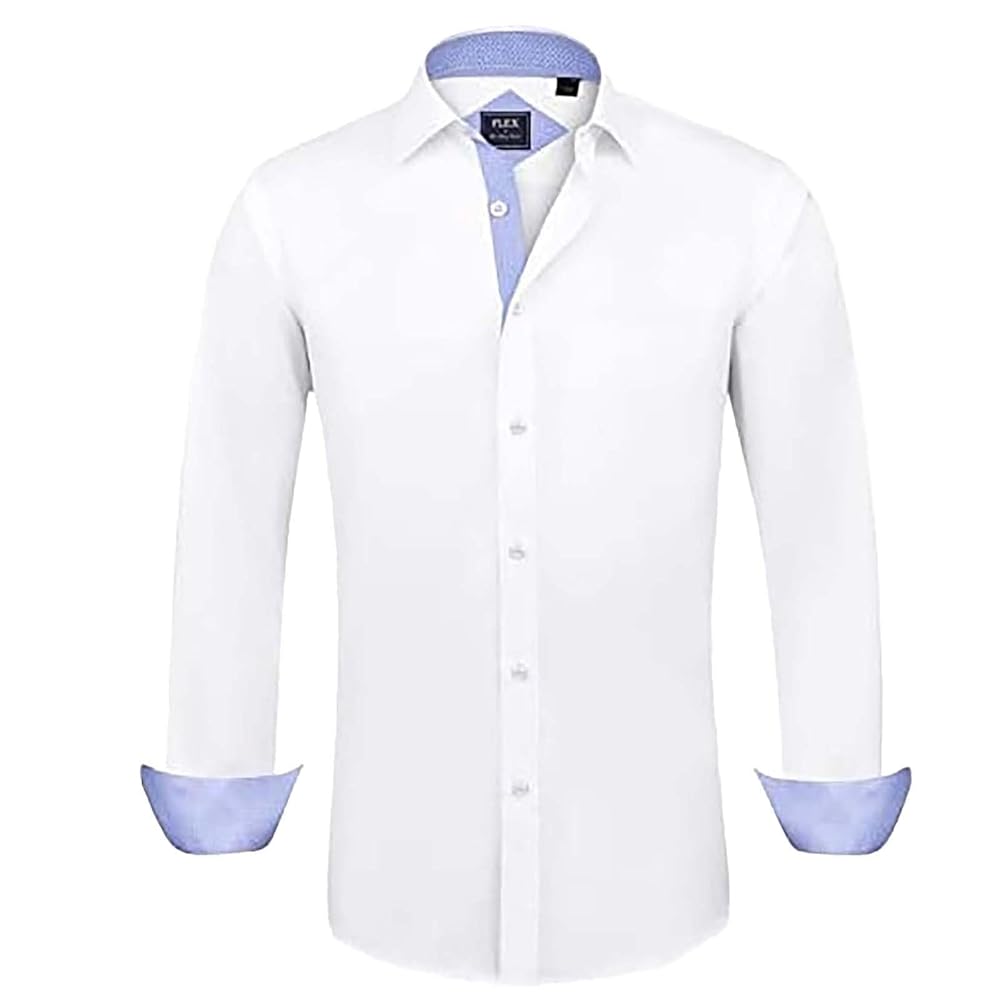 Amazon.com: Mens Wrinkle Free Shirts Long Sleeve Button Down Stretch Dress  Shirts Regular Fit Office Work Business Oxford Shirts Beige : Clothing,  Shoes \u0026 Jewelry