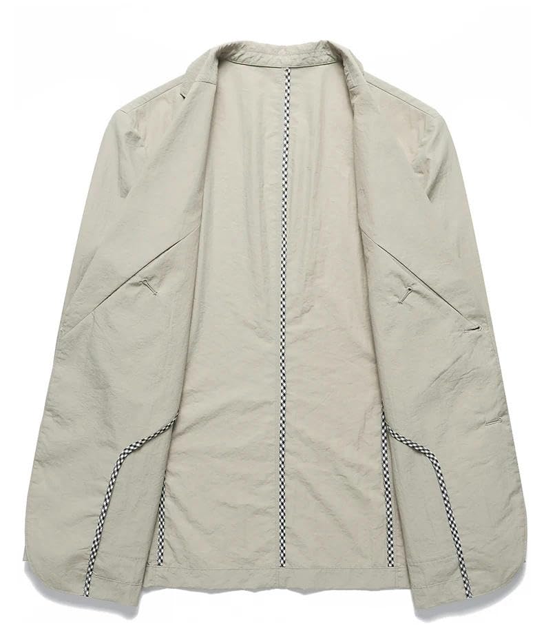 Men Summer Thin Suit Mens Coat Suit Jacket Sun-Protective Clothing Man Blazer4