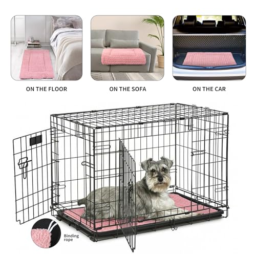 NOYAL-Dog-Bed-Mat-Soft-Washable-Dog-Crate-Pad-Non-Slip-Bottom-High-Resilience - Cucciolini Doodles   NOYAL-Dog-Bed-Mat-Soft-Washable-Dog-Crate-Pad-Non-Slip-Bottom-High-Resilience