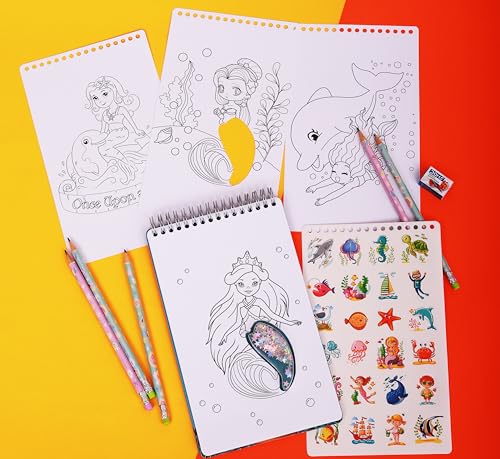 Image of STRIDERS Sparkling Mermaid Activity Set - A Fun and Creative kit for Kids, Perfect for Imaginative Play, Crafting, Enhancing Creativity, fine Motor Skills, and Artistic Fun.