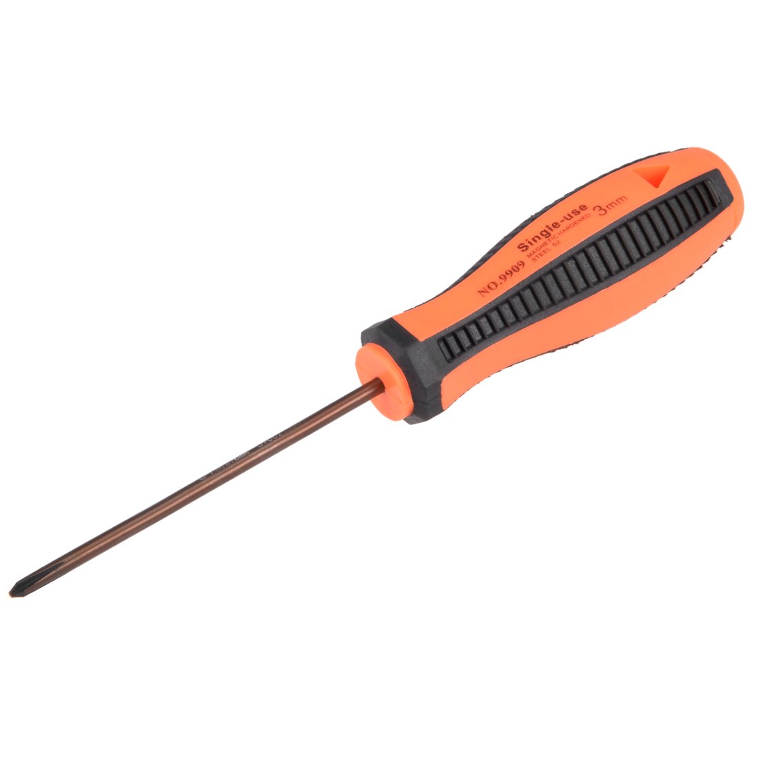 sourcing map PH0 Phillips Magnetic Screwdriver 3 Inch Round Shaft Comfort Non Slip Handle