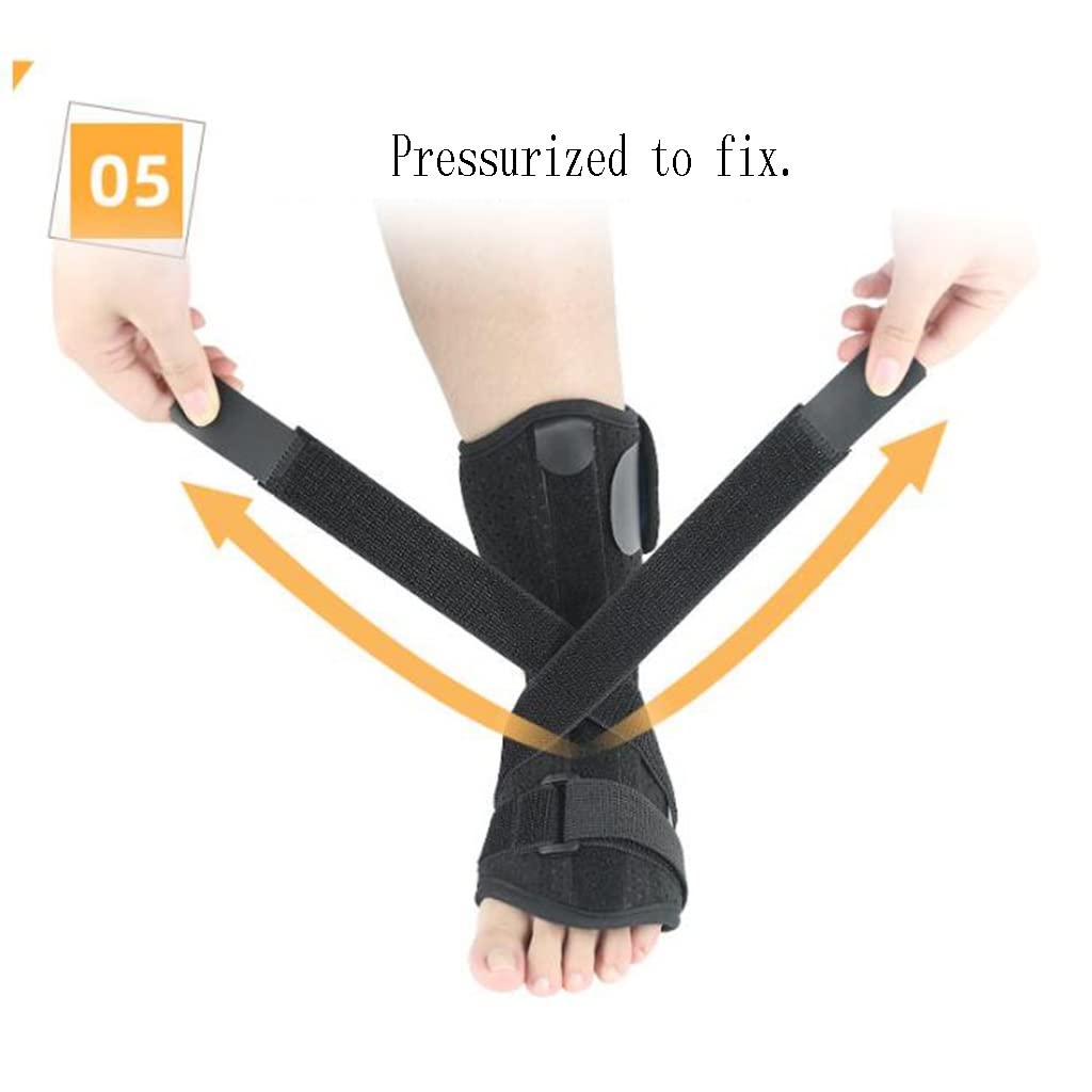 Tobillera, para esguince de Tobillo, tendinitis de Aquiles, Tobillera Ajustable para Mujeres/Hombres, Tobillera de Neopreno Transpirable de Metal para Correr, fútbol