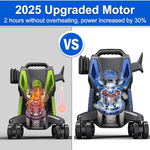 2025 Upgraded Electric Pressure Washer 4500 PSI 3.0 GPM for Cars, Garage, Driveway