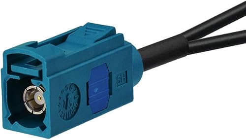 Miniatura 4 de Bingfu Divisor de antena de coche estéreo de coche FM AM Radio Cable adaptador Fakra Z hembra macho a DIN Cable conector 6 pulgadas para coche